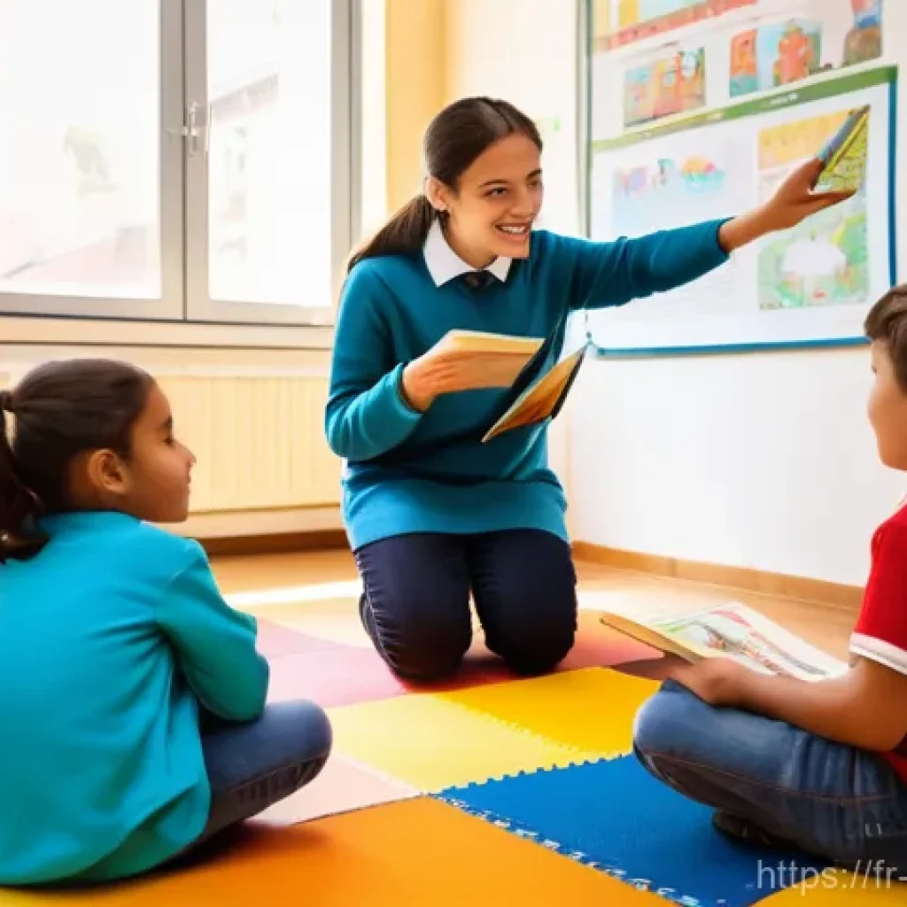 안도라 교육 시스템 - **Multilingual Primary Classroom in Andorra**
    Generate an image depicting a vibrant and engaging...