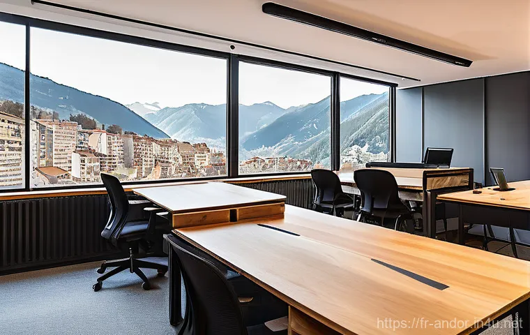 안도라에서의 디지털 노마드 생활 - **Summer Mountain Adventure and Connection in Andorra**
    A cheerful digital nomad, wearing practi...