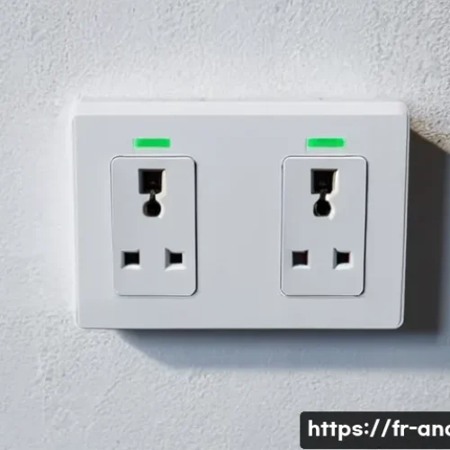 Home 32 안도라의 전기 콘센트 및 전압 - A detailed close-up of European type C and type F electrical outlets commonly found in Andorra, show...